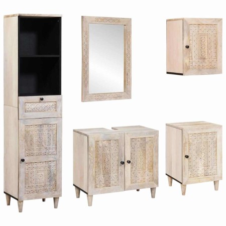 Juego de muebles de baño 5 pcs 38 x 33 x 160 cm