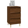 Mesita de noche madera contrachapada roble marrón 40x35x70 cm de vidaXL, Mesitas de noche - Ref: Foro24-819667, Precio: 55,66...