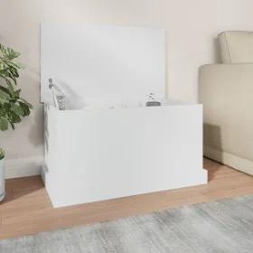 Aufbewahrungskoffer aus Sperrholz weiß 70x40x38 cm von vidaXL, Aufbewahrungskisten - Ref: Foro24-816504, Preis: 60,79 €, Raba...