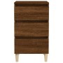 Mesita de noche madera contrachapada roble marrón 40x35x70 cm de vidaXL, Mesitas de noche - Ref: Foro24-819667, Precio: 55,66...
