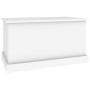 Baúl de almacenaje madera contrachapada blanco 70x40x38 cm