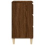 Mesita de noche madera contrachapada roble marrón 40x35x70 cm de vidaXL, Mesitas de noche - Ref: Foro24-819667, Precio: 55,66...