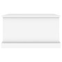 Baúl de almacenaje madera contrachapada blanco 70x40x38 cm