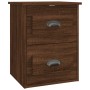 Mesita de noche de pared color roble marrón 41,5x36x53 cm de vidaXL, Mesitas de noche - Ref: Foro24-816406, Precio: 51,82 €, ...