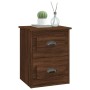 Mesita de noche de pared color roble marrón 41,5x36x53 cm de vidaXL, Mesitas de noche - Ref: Foro24-816406, Precio: 51,82 €, ...