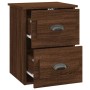 Mesita de noche de pared color roble marrón 41,5x36x53 cm de vidaXL, Mesitas de noche - Ref: Foro24-816406, Precio: 51,82 €, ...