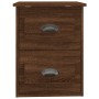 Mesita de noche de pared color roble marrón 41,5x36x53 cm de vidaXL, Mesitas de noche - Ref: Foro24-816406, Precio: 51,82 €, ...