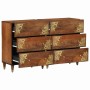 Aparador con cajón 2 pcs Marrón miel 60 x 33.5 x 75 cm