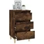 Nachttisch aus geräuchertem Eichensperrholz, 40 x 35 x 70 cm von vidaXL, Nachttische - Ref: Foro24-819665, Preis: 44,61 €, Ra...