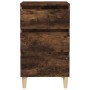 Mesita de noche madera contrachapada roble ahumado 40x35x70 cm de vidaXL, Mesitas de noche - Ref: Foro24-819665, Precio: 45,1...