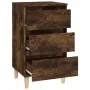 Nachttisch aus geräuchertem Eichensperrholz, 40 x 35 x 70 cm von vidaXL, Nachttische - Ref: Foro24-819665, Preis: 44,61 €, Ra...