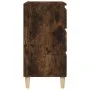 Mesita de noche madera contrachapada roble ahumado 40x35x70 cm de vidaXL, Mesitas de noche - Ref: Foro24-819665, Precio: 44,6...