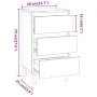 Nachttisch aus geräuchertem Eichensperrholz, 40 x 35 x 70 cm von vidaXL, Nachttische - Ref: Foro24-819665, Preis: 44,61 €, Ra...