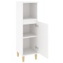 Badezimmerschrank aus weißem Sperrholz, 30 x 30 x 100 cm von vidaXL, Badezimmermöbel - Ref: Foro24-819804, Preis: 52,39 €, Ra...