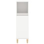 Badezimmerschrank aus weißem Sperrholz, 30 x 30 x 100 cm von vidaXL, Badezimmermöbel - Ref: Foro24-819804, Preis: 52,39 €, Ra...