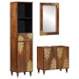 Conjunto de Muebles de Baño 3 pcs Marrón 62 x 33 x 58 cm