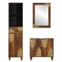 Conjunto de Muebles de Baño 3 pcs Marrón 62 x 33 x 58 cm