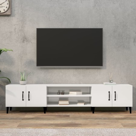 Hochglanzweißer TV-Schrank aus Sperrholz, 180 x 31,5 x 40 cm von vidaXL, TV-Möbel - Ref: Foro24-816266, Preis: 115,83 €, Raba...