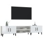 Mueble de TV madera contrachapada blanco brillo 180x31,5x40 cm de vidaXL, Muebles TV - Ref: Foro24-816266, Precio: 120,18 €, ...
