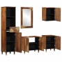 Juego de muebles de baño 5 pcs Marrón miel 62 x 33 x 58 cm