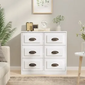 Sperrholz Sideboard glänzend weiß 70x35,5x67,5 cm von vidaXL, Sideboards - Ref: Foro24-816434, Preis: 73,66 €, Rabatt: %