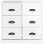 Sperrholz Sideboard glänzend weiß 70x35,5x67,5 cm von vidaXL, Sideboards - Ref: Foro24-816434, Preis: 74,33 €, Rabatt: %