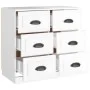 Sperrholz Sideboard glänzend weiß 70x35,5x67,5 cm von vidaXL, Sideboards - Ref: Foro24-816434, Preis: 73,66 €, Rabatt: %