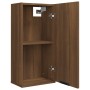 Brown oak wall bathroom cabinet 32x20x67 cm by vidaXL, Lockers and storage cabinets - Ref: Foro24-817062, Price: 53,43 €, Dis...