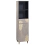 Juego de muebles de baño con cajón 3 pcs Gris 62 x 33 x 58 cm