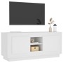 Schwarzer TV-Schrank aus Sperrholz, 102 x 35 x 45 cm von vidaXL, TV-Möbel - Ref: Foro24-819860, Preis: 72,21 €, Rabatt: %