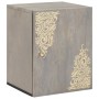 Juego de muebles de baño con cajón 5 pcs Gris 62 x 33 x 58 cm