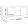 Schwarzer TV-Schrank aus Sperrholz, 102 x 35 x 45 cm von vidaXL, TV-Möbel - Ref: Foro24-819860, Preis: 72,21 €, Rabatt: %