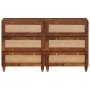 Juego de Sideboard 2 pcs Marrón 60 x 33.5 x 75 cm