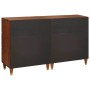 Juego de Sideboard 2 pcs Marrón 60 x 33.5 x 75 cm