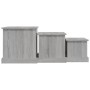 Coffee tables 3 units Sonoma gray engineered wood by vidaXL, Coffee table - Ref: Foro24-816494, Price: 70,29 €, Discount: %
