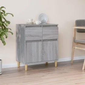 Aparador de madera contrachapada gris Sonoma 60x35x70 cm de vidaXL, Aparadores - Ref: Foro24-819682, Precio: 60,83 €, Descuen...