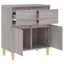 Aparador de madera contrachapada gris Sonoma 60x35x70 cm de vidaXL, Aparadores - Ref: Foro24-819682, Precio: 61,54 €, Descuen...