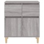 Aparador de madera contrachapada gris Sonoma 60x35x70 cm de vidaXL, Aparadores - Ref: Foro24-819682, Precio: 61,54 €, Descuen...