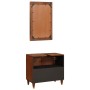 Muebles de baño 2 pcs 62 x 33 x 58 cm Madera de mango maciza