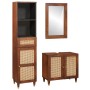 Muebles de baño 3 pcs 38 x 33 x 160 cm Madera de mango maciza