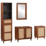 Muebles de baño con cajón con puerta 4 pcs 38 x 33 x 160 cm