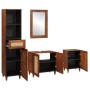 Muebles de baño con cajón con puerta 4 pcs 38 x 33 x 160 cm