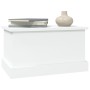 Glossy white plywood storage trunk 50x30x28 cm by vidaXL, Storage trunks - Ref: Foro24-816498, Price: 50,42 €, Discount: %