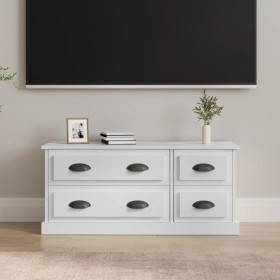 Hochglanzweißer TV-Schrank aus Sperrholz, 100 x 35,5 x 45 cm von vidaXL, TV-Möbel - Ref: Foro24-816450, Preis: 65,96 €, Rabat...