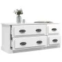 Glossy white plywood TV cabinet 100x35.5x45 cm by vidaXL, TV Furniture - Ref: Foro24-816450, Price: 65,38 €, Discount: %