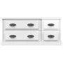 Glossy white plywood TV cabinet 100x35.5x45 cm by vidaXL, TV Furniture - Ref: Foro24-816450, Price: 65,38 €, Discount: %