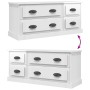 Hochglanzweißer TV-Schrank aus Sperrholz, 100 x 35,5 x 45 cm von vidaXL, TV-Möbel - Ref: Foro24-816450, Preis: 65,96 €, Rabat...