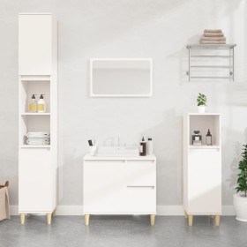 Armario de baño madera contrachapada blanco 65x33x60 cm de vidaXL, Muebles de baño - Ref: Foro24-819820, Precio: 66,65 €, Des...