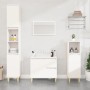 Weißer Badezimmerschrank aus Sperrholz, 65 x 33 x 60 cm von vidaXL, Badezimmermöbel - Ref: Foro24-819820, Preis: 66,65 €, Rab...