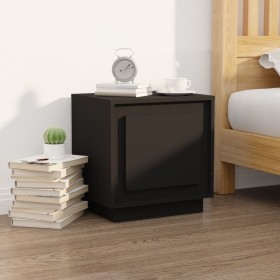 Schwarzer Nachttisch aus Sperrholz, 44 x 35 x 45 cm von vidaXL, Nachttische - Ref: Foro24-819838, Preis: 40,49 €, Rabatt: %